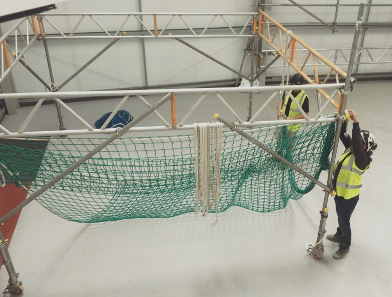 rigging construction safety netting