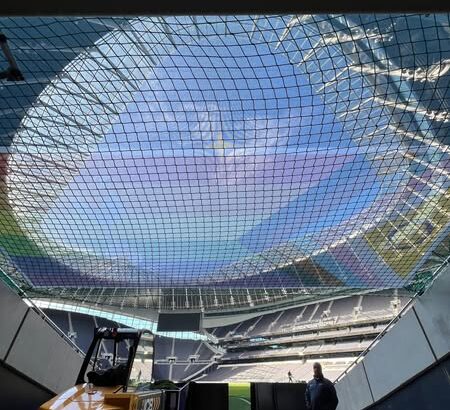 Sports Netting for Spurs Football stadium