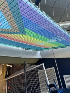 sports netting at Spurs Football ground