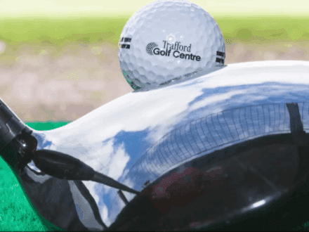 Trafford Golf Centre netting to retain the golf balls.